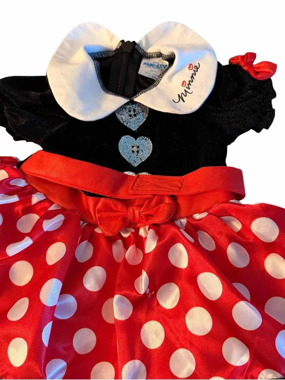 Disney Minnie Mouse Costume Toddler Baby Girl DRESS ONLY!